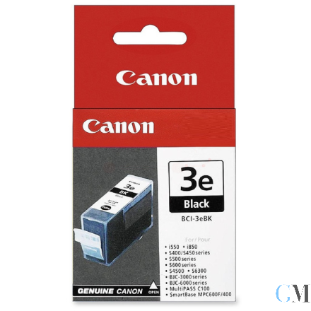 Original Canon 4479A002/BCI-3EBK Tintenpatrone schwarz, 500 Seiten ISO/IEC 24711 27ml