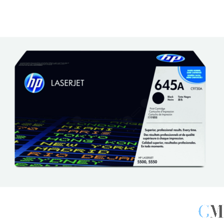 Original HP C9730A/645A Tonerkartusche schwarz, 13.000 Seiten/5%