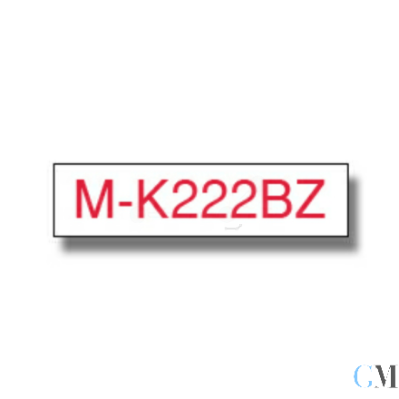 Original Brother MK-222BZ DirectLabel rot auf weiss 9mm x 8m