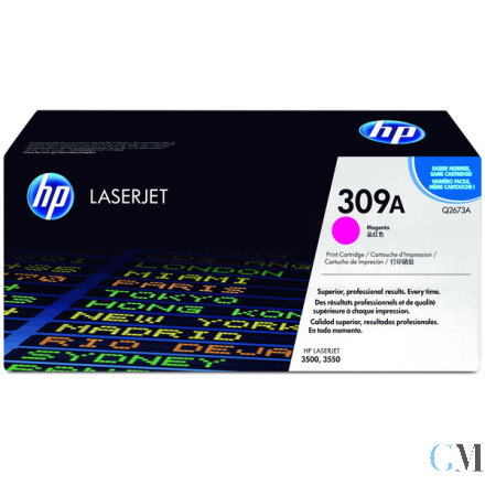 Original HP Q2673A/309A Tonerkartusche magenta, 4.000 Seiten/5%