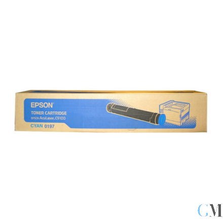 Original Epson C13S050197/0197 Toner cyan, 12.000 Seiten/5%