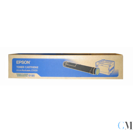 Original Epson C13S050195/0195 Toner gelb, 12.000 Seiten/5%