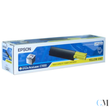 Original Epson C13S050187/0187 Toner gelb, 4.000 Seiten/5%
