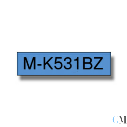 Original Brother MK-531BZ DirectLabel schwarz auf blau 9mm x 8m
