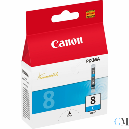 Original Canon 0621B001/CLI-8C Tintenpatrone cyan, 420 Seiten ISO/IEC 24711 13ml