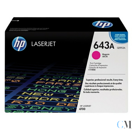 Original HP Q5953A/643A Tonerkartusche magenta, 10.000 Seiten/5%
