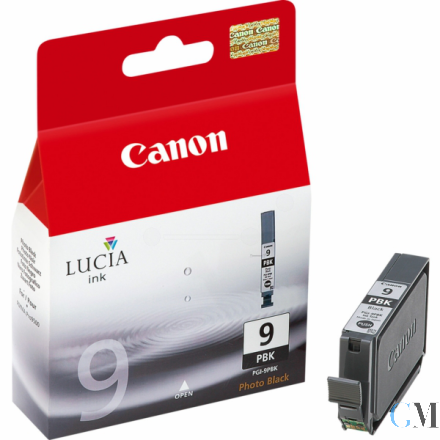 Original Canon 1034B001/PGI-9PBK Tintenpatrone schwarz foto, 530 Seiten/5% 14ml