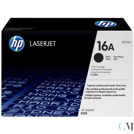 Original HP Q7516A/16A Tonerkartusche schwarz, 12.000 Seiten ISO/IEC 19752