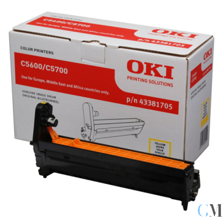 Original OKI 43381705 Drum Kit gelb, 20.000 Seiten