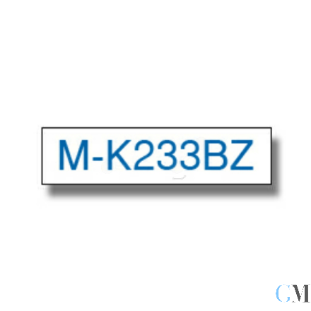 Original Brother MK-233BZ DirectLabel blau auf weiss 12mm x 8m