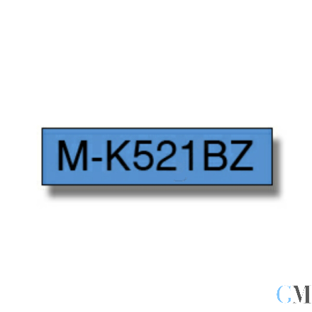 Original Brother MK-521BZ DirectLabel blau auf schwarz 9mm x 8m