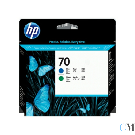 Original HP C9408A/70 Druckkopf blau + grün 130ml