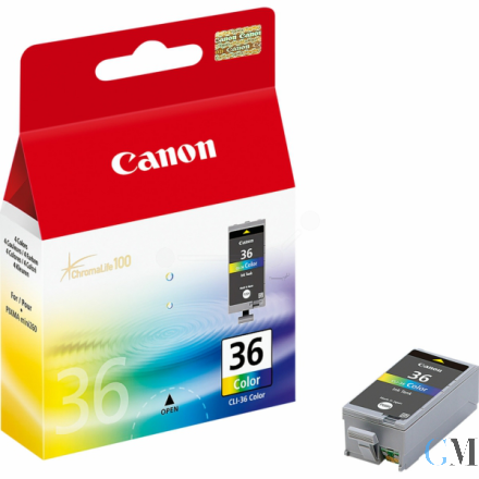 Original Canon 1511B001/CLI-36 Tintenpatrone color, 249 Seiten ISO/IEC 24711 12ml
