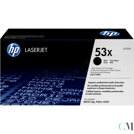 Original HP Q7553X/53X Tonerkartusche schwarz, 7.000 Seiten ISO/IEC 19752