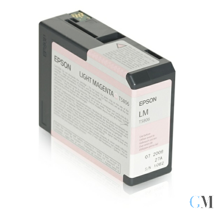 Original Epson C13T580600/T5806 Tintenpatrone magenta hell 80ml