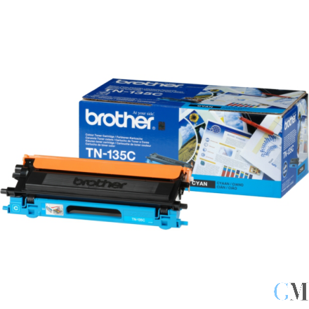 Original Brother TN-135C Toner cyan High-Capacity, 4.000 Seiten ISO/IEC 19798