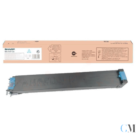 Original Sharp MX-31GTCA Toner cyan, 15.000 Seiten ISO/IEC 19752