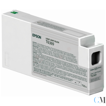 Original Epson C13T636900/T6369 Tintenpatrone schwarz hell 700ml