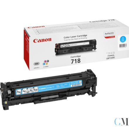 Original Canon 2661B002/718C Tonerkartusche cyan, 2.900 Seiten ISO/IEC 19798