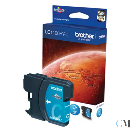 Original Brother LC-1100HYC Tintenpatrone cyan High-Capacity, 750 Seiten ISO/IEC 24711 10.1ml