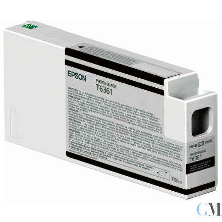 Original Epson C13T636100/T6361 Tintenpatrone schwarz foto 700ml