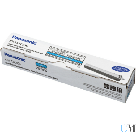 Original Panasonic KX-FATC506 Toner cyan, 4.000 Seiten/5%