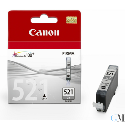 Original Canon 2937B001/CLI-521GY Tintenpatrone grau, 1.370 Seiten 187 Fotos 9ml