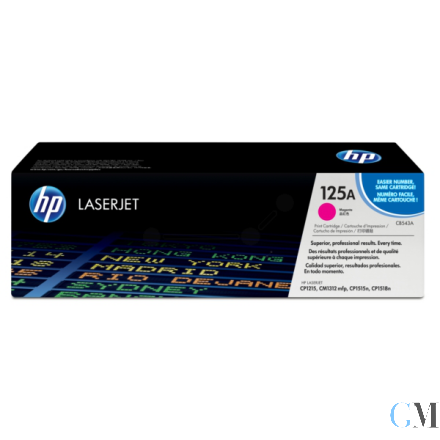 Original HP CB543A/125A Tonerkartusche magenta, 1.400 Seiten ISO/IEC 19798
