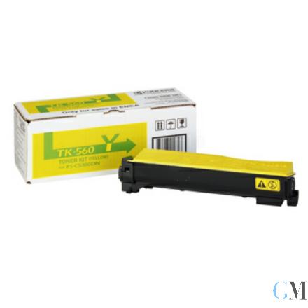 Original Kyocera 1T02HNAEU0/TK-560Y Toner gelb, 10.000 Seiten ISO/IEC 19798