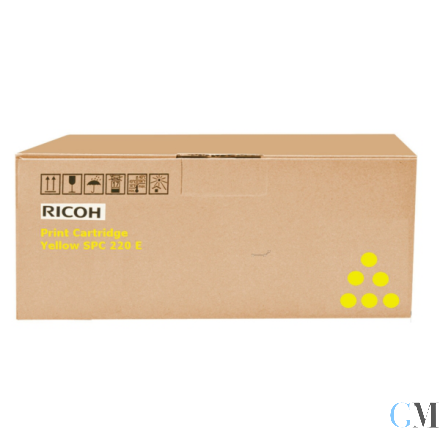 Original Ricoh 406106/SPC220E Toner gelb, 2.000 Seiten ISO/IEC 19798