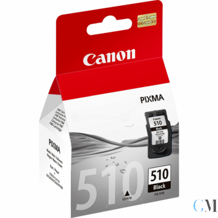 Original Canon 2970B001/PG-510 Druckkopfpatrone schwarz pigmentiert, 220 Seiten ISO/IEC 24711 9ml