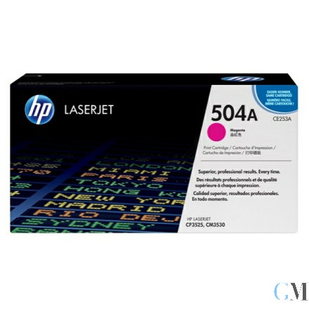 Original HP CE253A/504A Tonerkartusche magenta, 7.000 Seiten ISO/IEC 19798