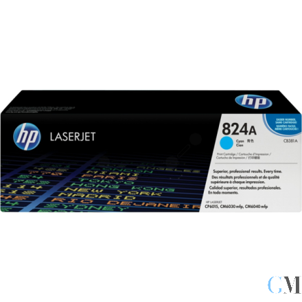 Original HP CB381A/824A Toner cyan, 21.000 Seiten ISO/IEC 19798