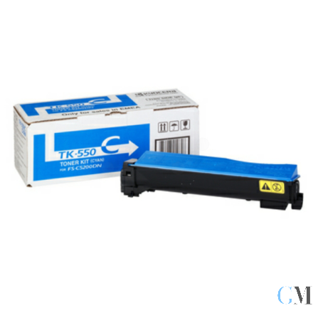 Original Kyocera 1T02HMCEU0/TK-550C Toner cyan, 6.000 Seiten/5%