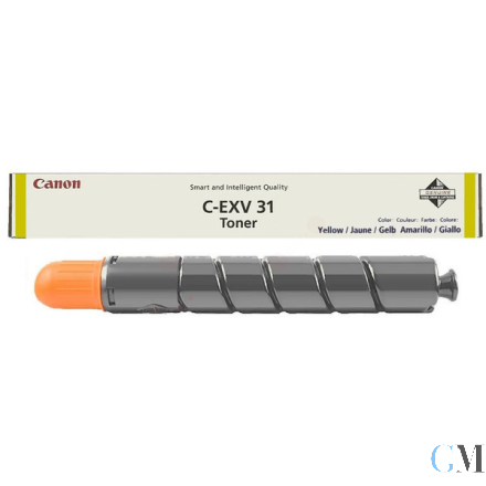 Original Canon 2804B002/C-EXV31 Toner gelb, 52.000 Seiten/5% 940 Gramm