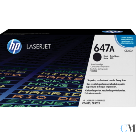 Original HP CE260A/647A Tonerkartusche schwarz, 8.500 Seiten ISO/IEC 19798