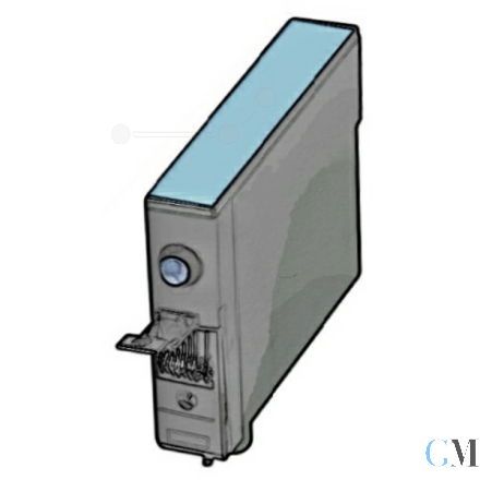 Kompatibel zu Epson T071240 T0712 Tintenpatrone cyan (C13T07124011)