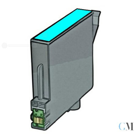 Kompatibel zu Epson T061240 T0612 Tintenpatrone cyan (C13T06124010)