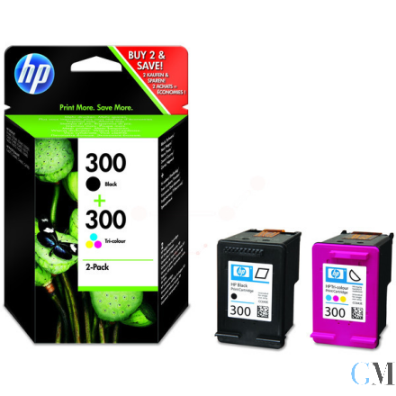 Original HP CN637EE/300 Druckkopfpatrone Multipack schwarz + color, 2x200 Seiten ISO/IEC 24711 200pg + 160 pg VE=2