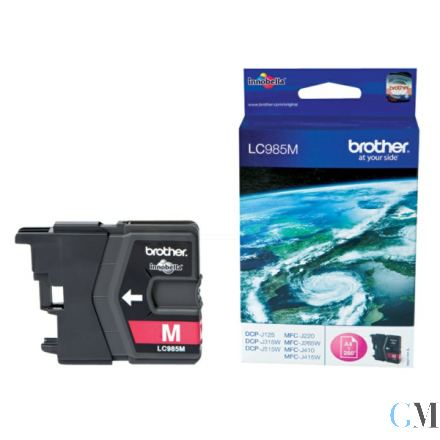 Original Brother LC-985M Tintenpatrone magenta, 260 Seiten ISO/IEC 24711 4.8ml