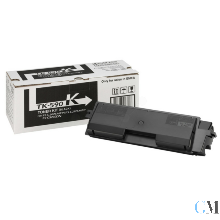 Original Kyocera 1T02KV0NL0/TK-590K Toner-Kit schwarz, 7.000 Seiten ISO/IEC 19798