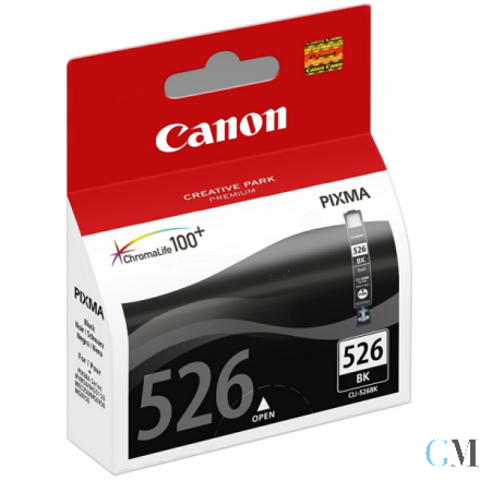 Original Canon 4540B001/CLI-526BK Tintenpatrone schwarz, 2.185 Seiten ISO/IEC 24711 555 Fotos 9ml