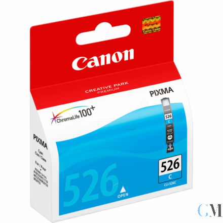 Original Canon 4541B001/CLI-526C Tintenpatrone cyan, 462 Seiten ISO/IEC 24711 9ml