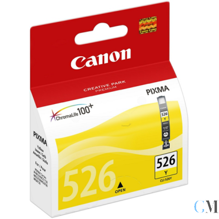 Original Canon 4543B001/CLI-526Y Tintenpatrone gelb, 450 Seiten ISO/IEC 24711 9ml