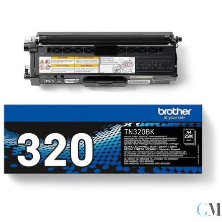Original Brother TN-320BK Toner schwarz, 2.500 Seiten ISO/IEC 19798