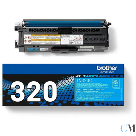 Original Brother TN-320C Toner cyan, 1.500 Seiten ISO/IEC 19798