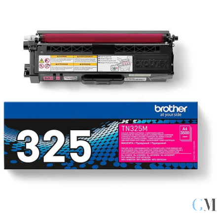 Original Brother TN-325M Toner magenta High-Capacity, 3.500 Seiten ISO/IEC 19798