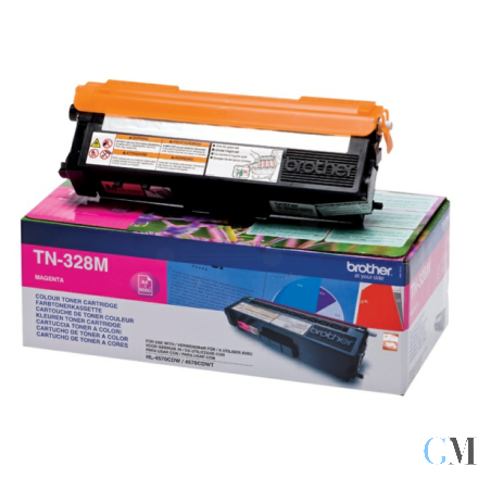 Original Brother TN-328M Toner magenta extra High-Capacity, 6.000 Seiten ISO/IEC 19798