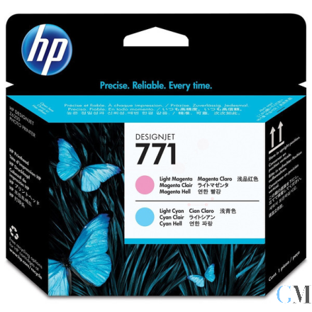 Original HP CE019A/771 Druckkopf magenta hell / cyan hell 775ml