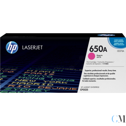 Original HP CE273A/650A Tonerkartusche magenta, 15.000 Seiten ISO/IEC 19798